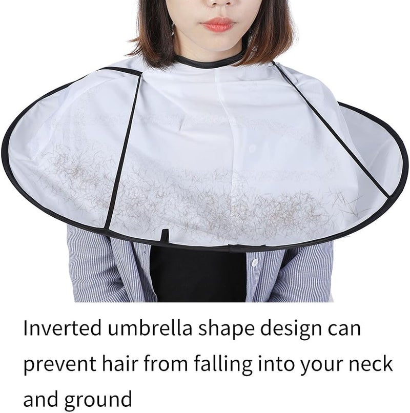 woobles Hair Cutting Cloak Umbrella Cape Salon Barber for Salon and Home Stylists Use Adult - Image 5